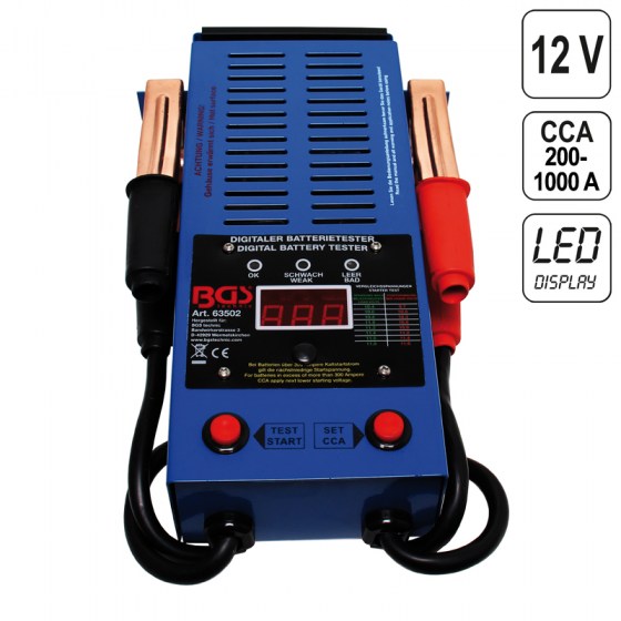 Tester Baterie - Acumlator - DIGITAL - 63502-BGS